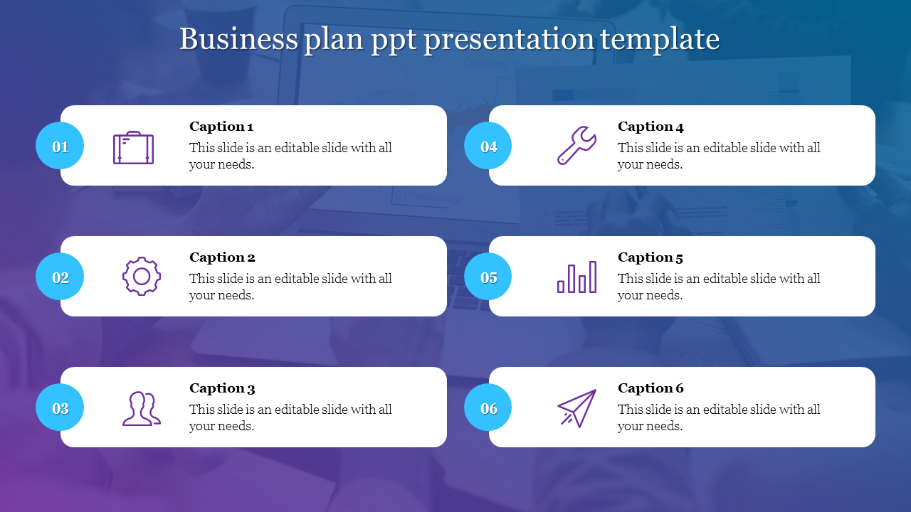 Attractive Business Plan PPT Presentation Template